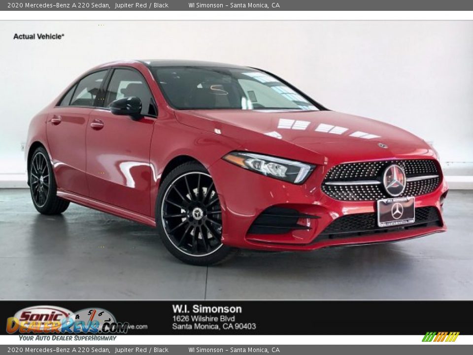 2020 Mercedes-Benz A 220 Sedan Jupiter Red / Black Photo #1