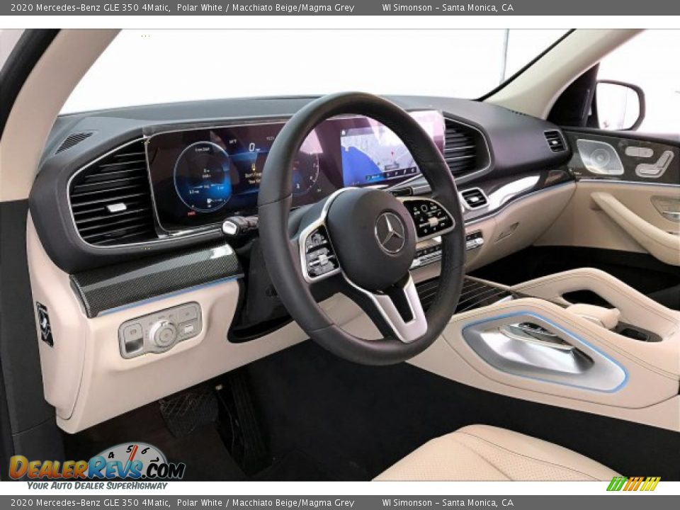 2020 Mercedes-Benz GLE 350 4Matic Polar White / Macchiato Beige/Magma Grey Photo #4