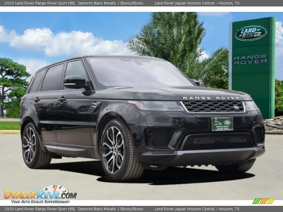 2020 Land Rover Range Rover Sport HSE Santorini Black Metallic / Ebony/Ebony Photo #5