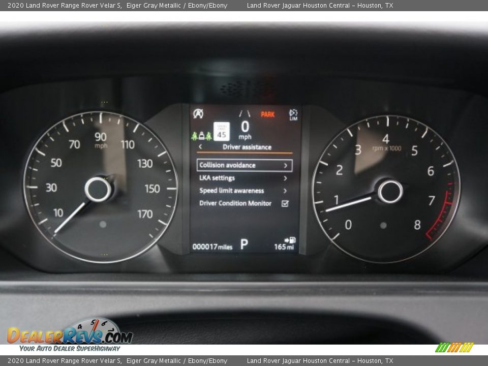 2020 Land Rover Range Rover Velar S Eiger Gray Metallic / Ebony/Ebony Photo #13