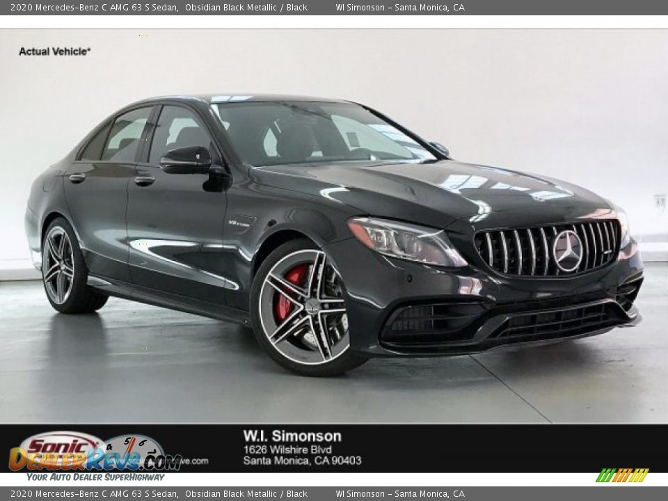 2020 Mercedes-Benz C AMG 63 S Sedan Obsidian Black Metallic / Black Photo #1