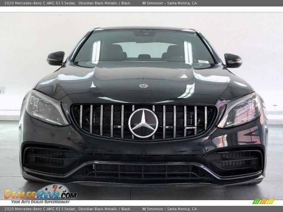 2020 Mercedes-Benz C AMG 63 S Sedan Obsidian Black Metallic / Black Photo #2