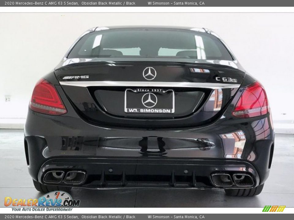 2020 Mercedes-Benz C AMG 63 S Sedan Obsidian Black Metallic / Black Photo #3