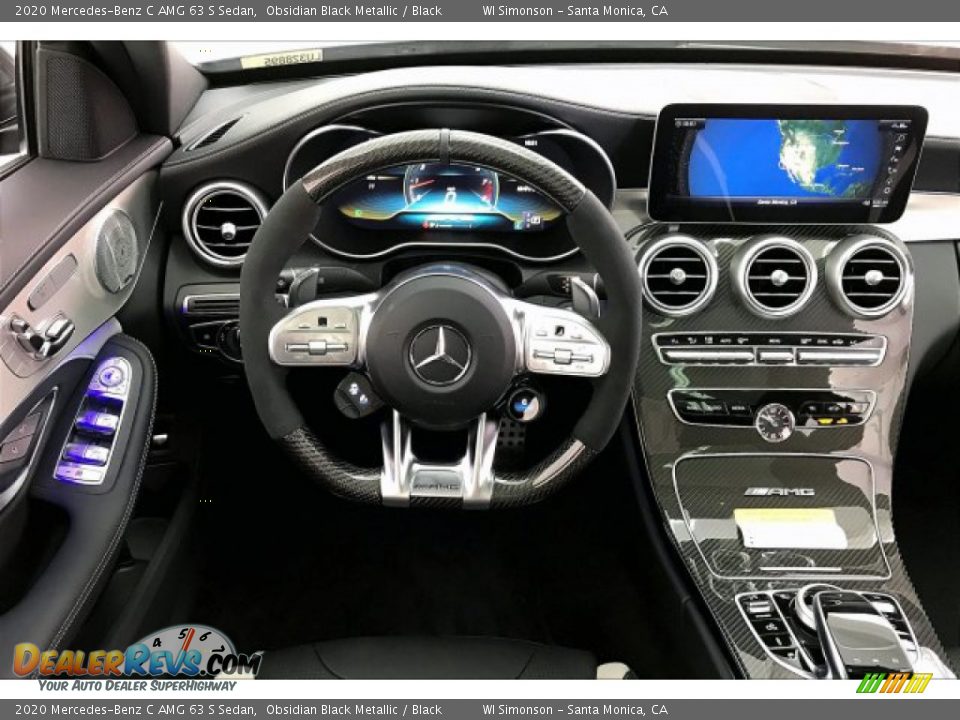 2020 Mercedes-Benz C AMG 63 S Sedan Obsidian Black Metallic / Black Photo #4