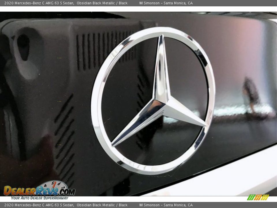 2020 Mercedes-Benz C AMG 63 S Sedan Obsidian Black Metallic / Black Photo #7