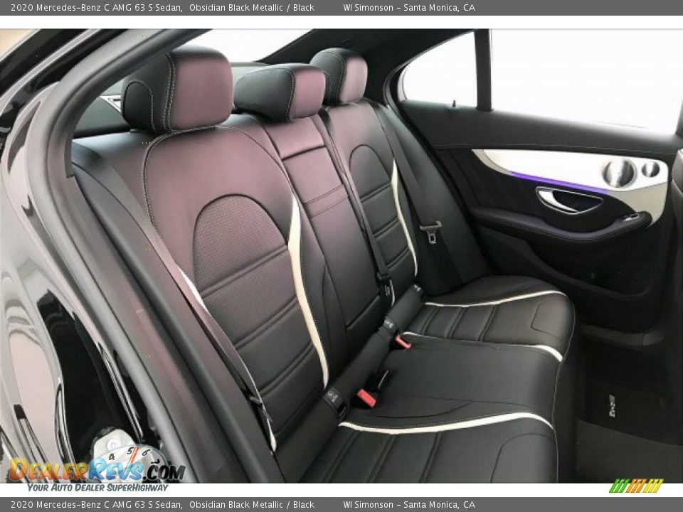 Rear Seat of 2020 Mercedes-Benz C AMG 63 S Sedan Photo #13