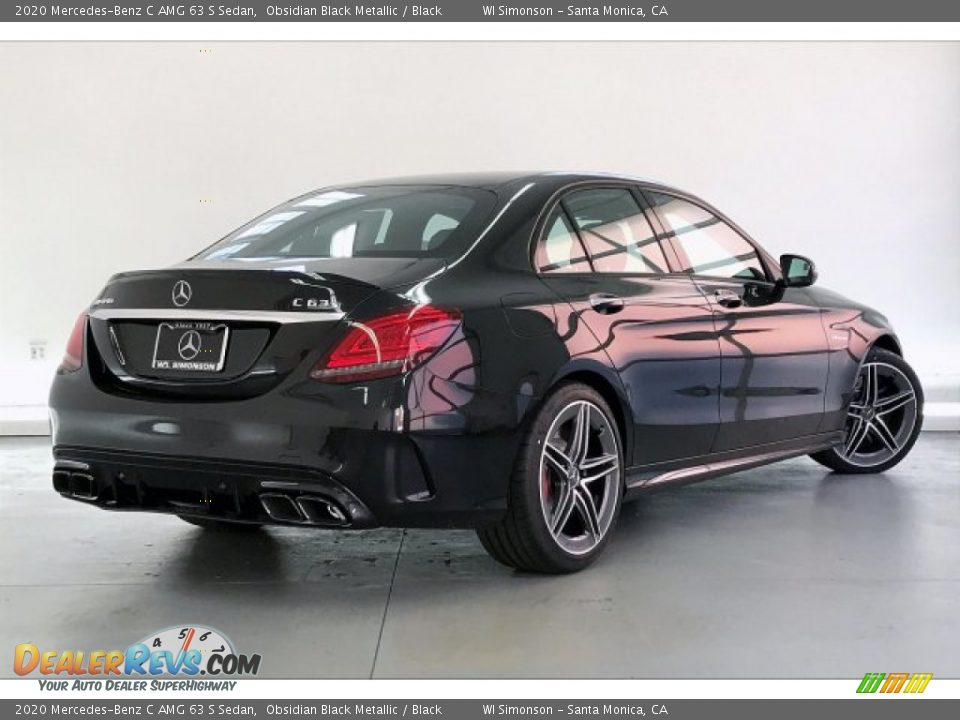 2020 Mercedes-Benz C AMG 63 S Sedan Obsidian Black Metallic / Black Photo #16