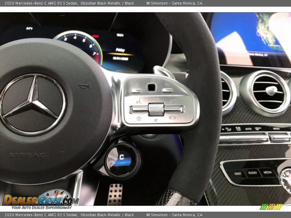2020 Mercedes-Benz C AMG 63 S Sedan Steering Wheel Photo #19