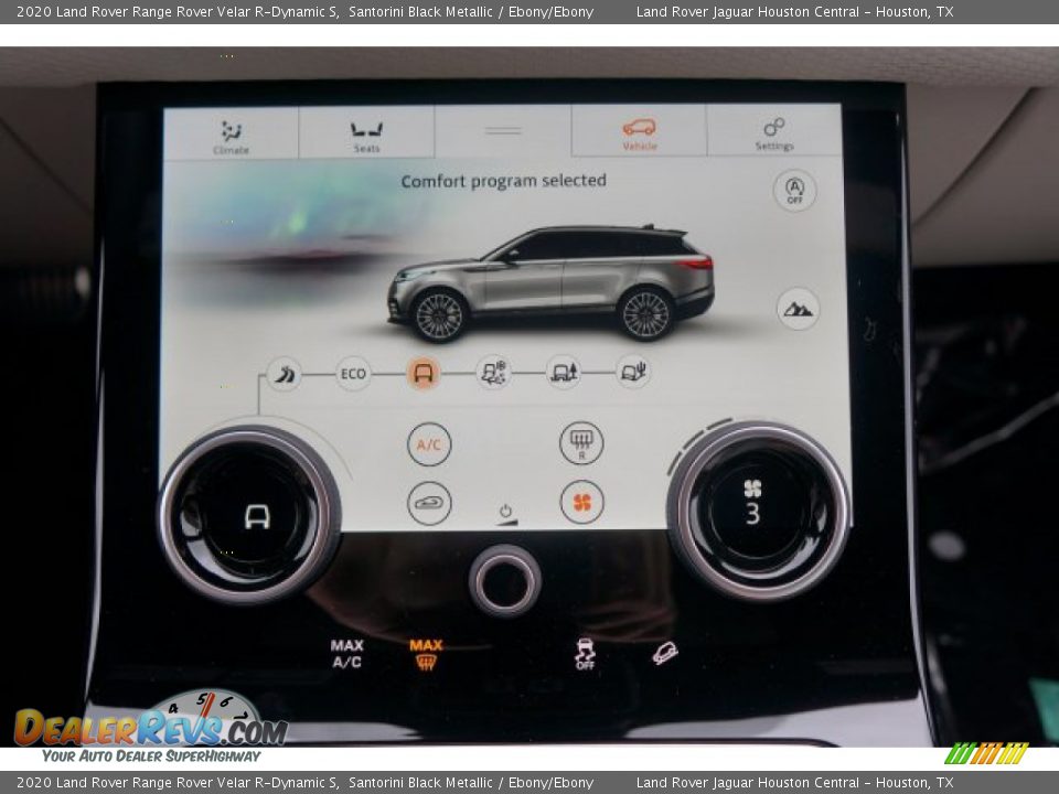 2020 Land Rover Range Rover Velar R-Dynamic S Santorini Black Metallic / Ebony/Ebony Photo #17