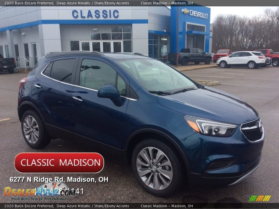 2020 Buick Encore Preferred Deep Azure Metallic / Shale/Ebony Accents Photo #1
