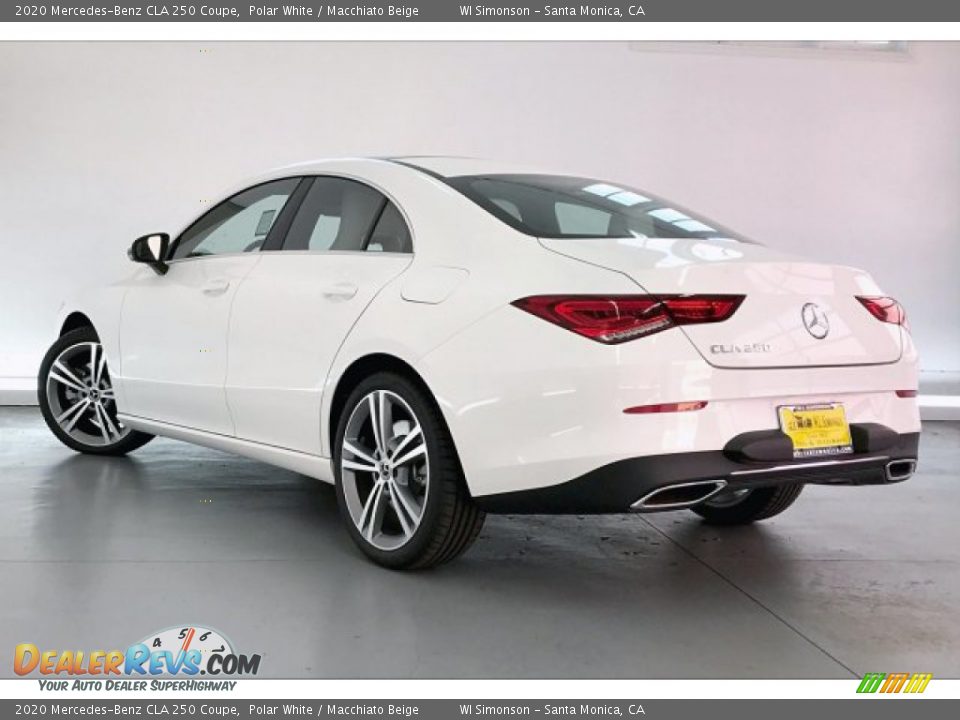 2020 Mercedes-Benz CLA 250 Coupe Polar White / Macchiato Beige Photo #2