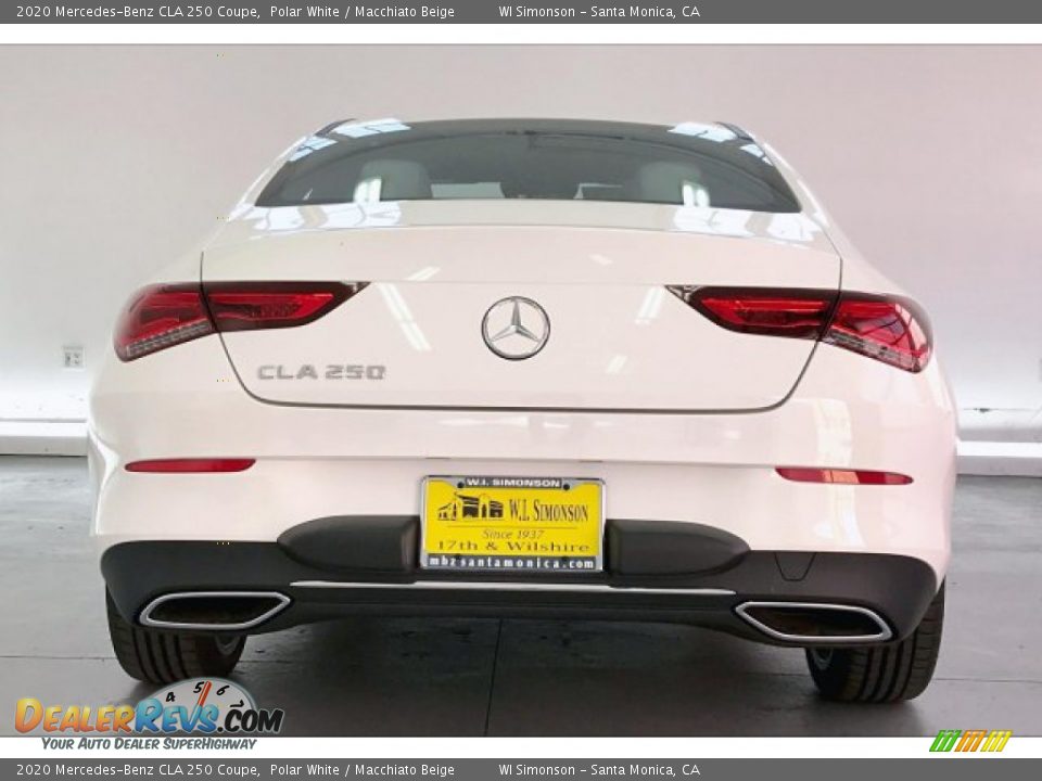 2020 Mercedes-Benz CLA 250 Coupe Polar White / Macchiato Beige Photo #3
