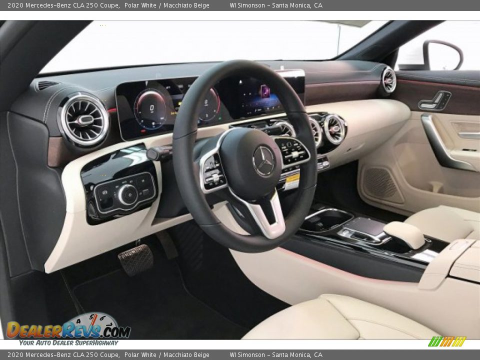 2020 Mercedes-Benz CLA 250 Coupe Polar White / Macchiato Beige Photo #4