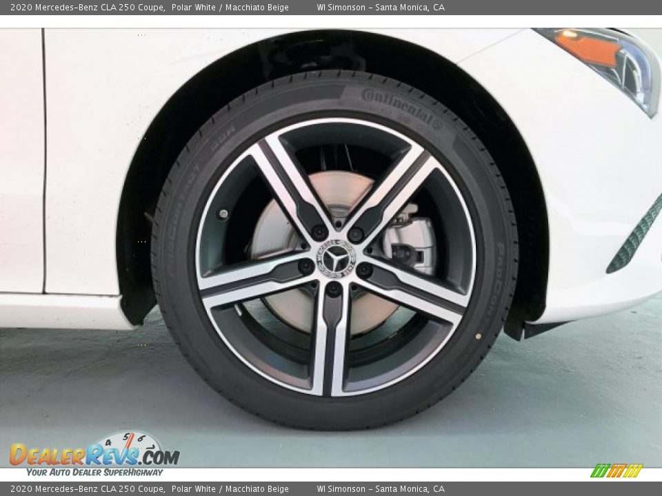 2020 Mercedes-Benz CLA 250 Coupe Polar White / Macchiato Beige Photo #9