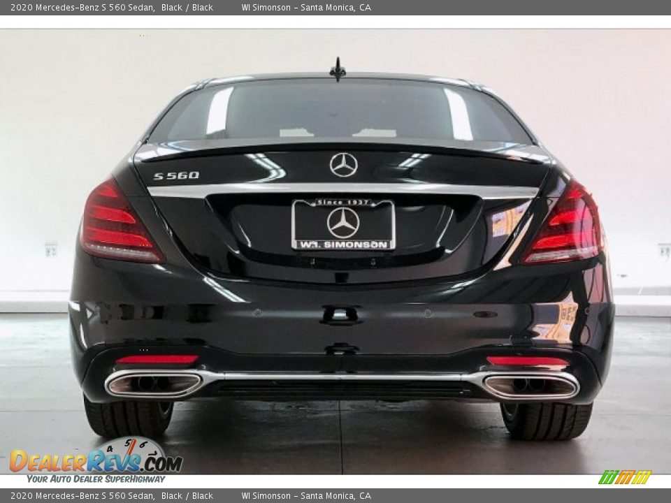 2020 Mercedes-Benz S 560 Sedan Black / Black Photo #3