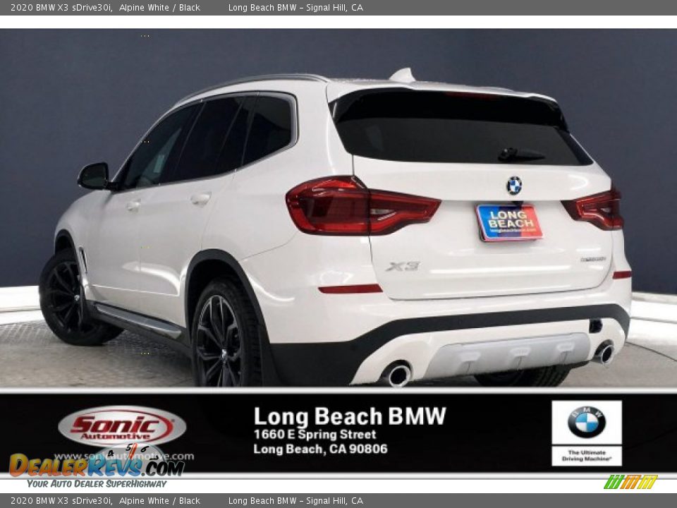 2020 BMW X3 sDrive30i Alpine White / Black Photo #2