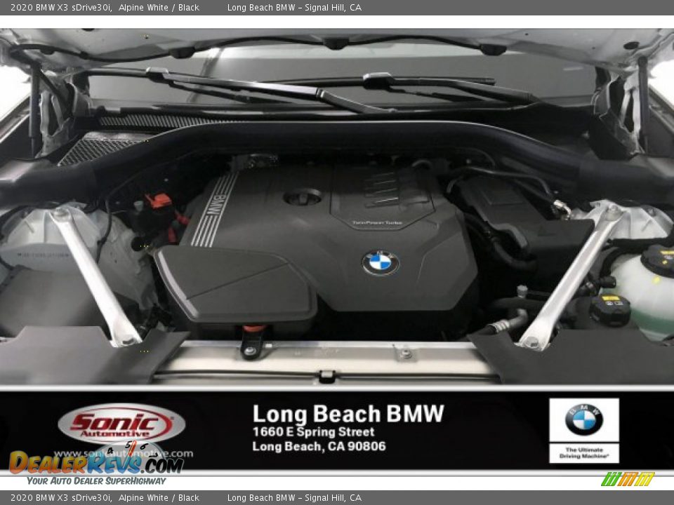 2020 BMW X3 sDrive30i Alpine White / Black Photo #8