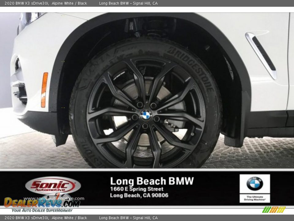 2020 BMW X3 sDrive30i Alpine White / Black Photo #9
