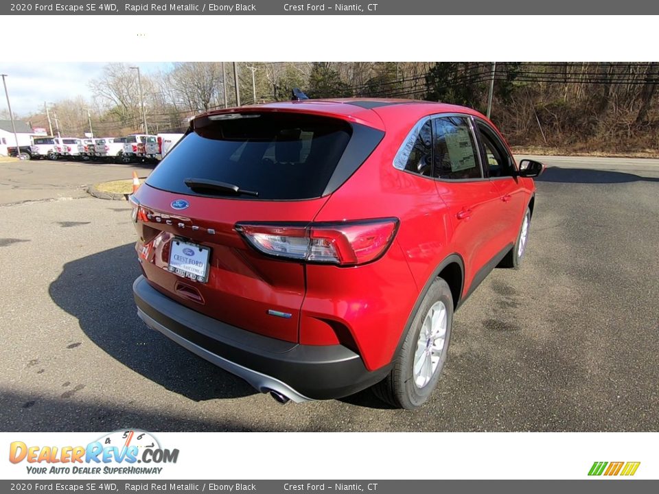 2020 Ford Escape SE 4WD Rapid Red Metallic / Ebony Black Photo #7