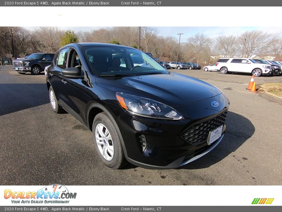 2020 Ford Escape S 4WD Agate Black Metallic / Ebony Black Photo #1