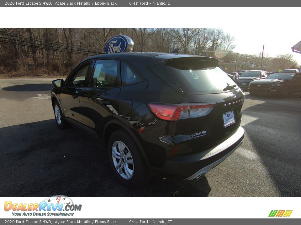 2020 Ford Escape S 4WD Agate Black Metallic / Ebony Black Photo #5