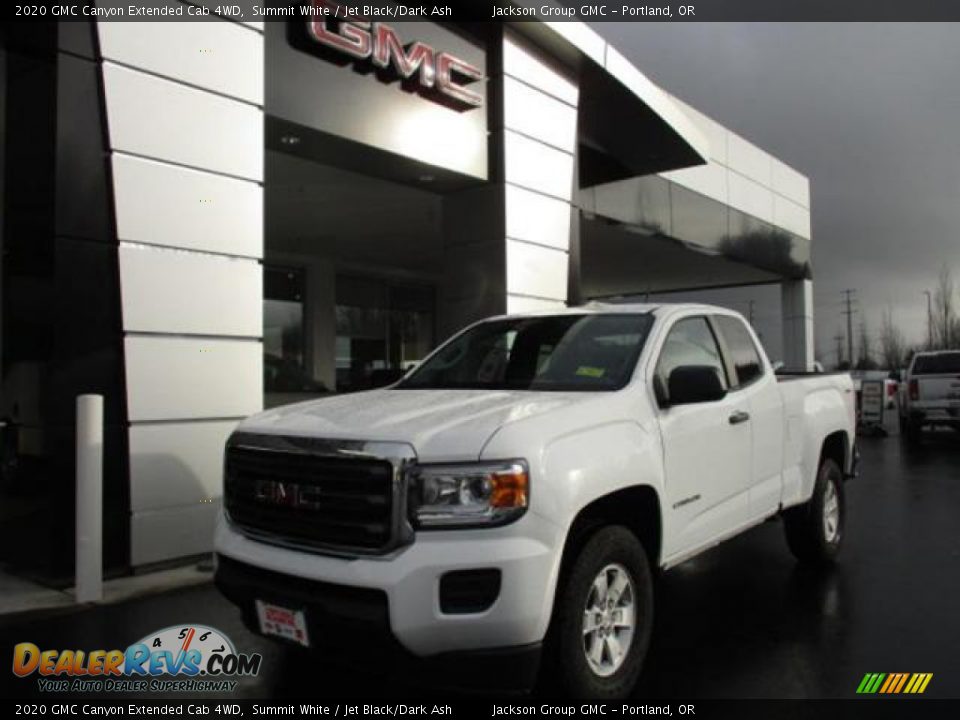 2020 GMC Canyon Extended Cab 4WD Summit White / Jet Black/Dark Ash Photo #1