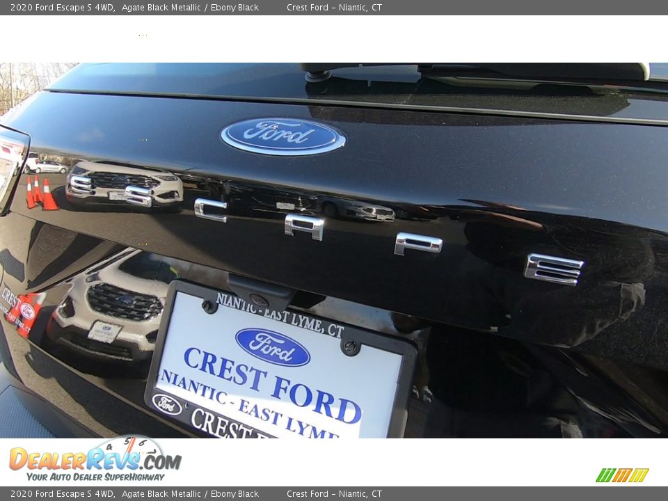 2020 Ford Escape S 4WD Agate Black Metallic / Ebony Black Photo #9