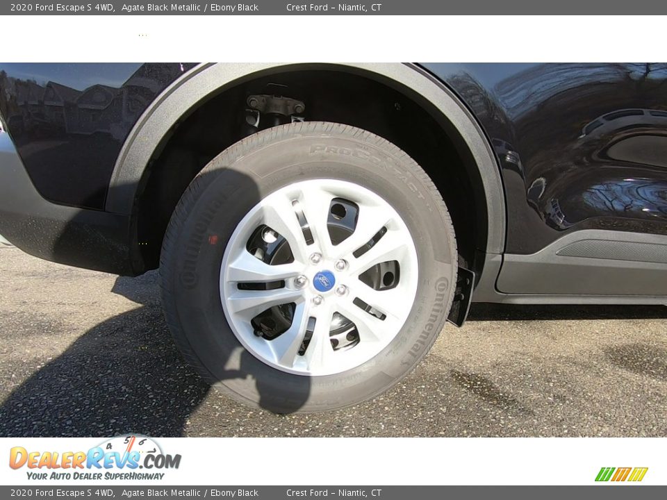 2020 Ford Escape S 4WD Agate Black Metallic / Ebony Black Photo #21