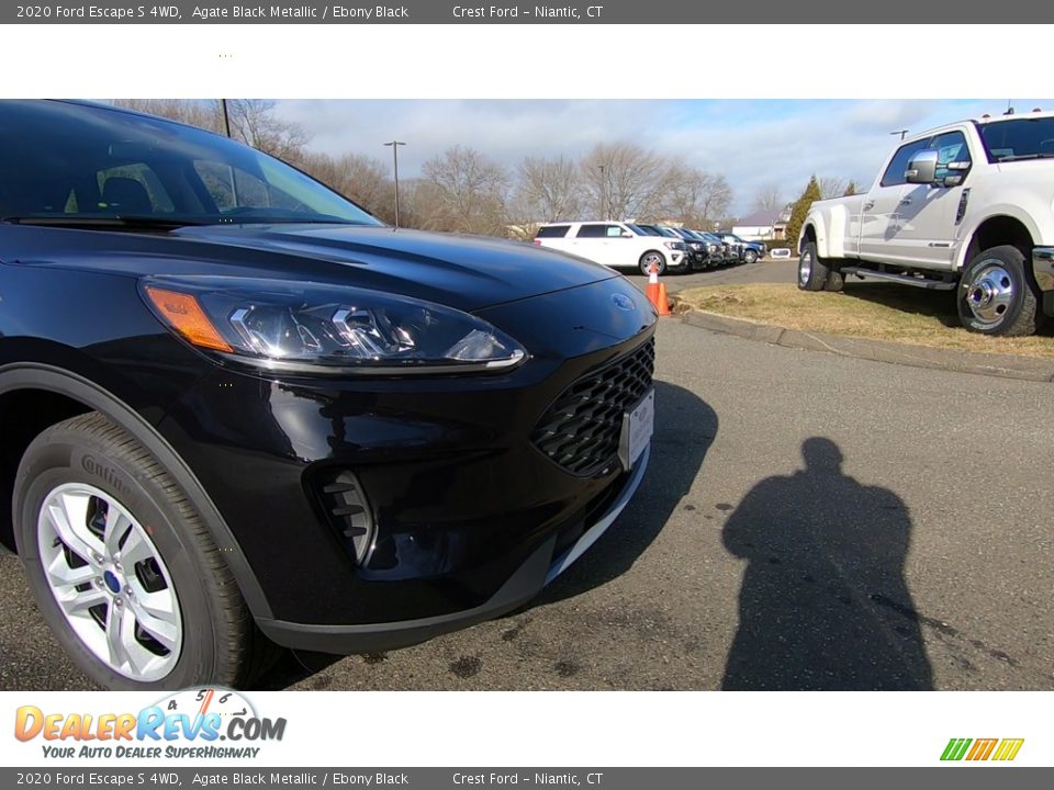 2020 Ford Escape S 4WD Agate Black Metallic / Ebony Black Photo #26