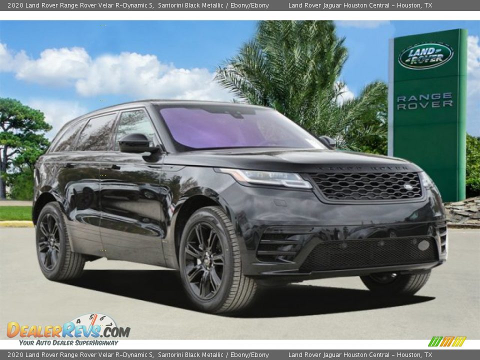 2020 Land Rover Range Rover Velar R-Dynamic S Santorini Black Metallic / Ebony/Ebony Photo #2