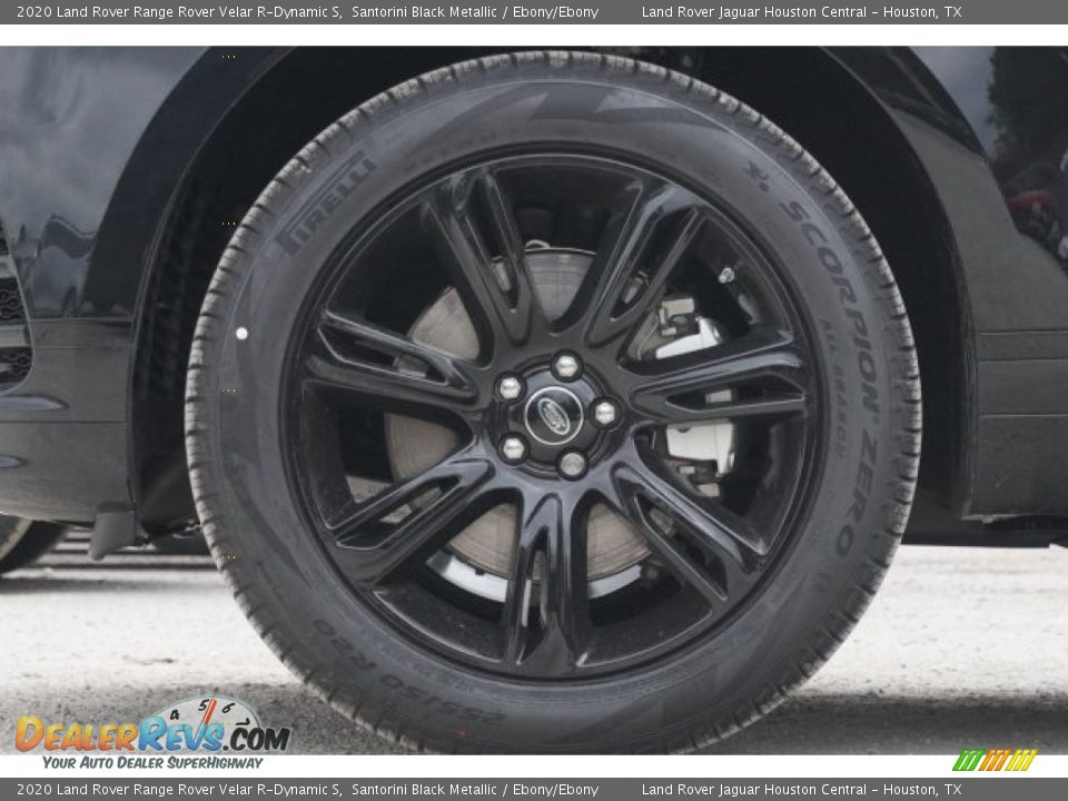 2020 Land Rover Range Rover Velar R-Dynamic S Santorini Black Metallic / Ebony/Ebony Photo #8