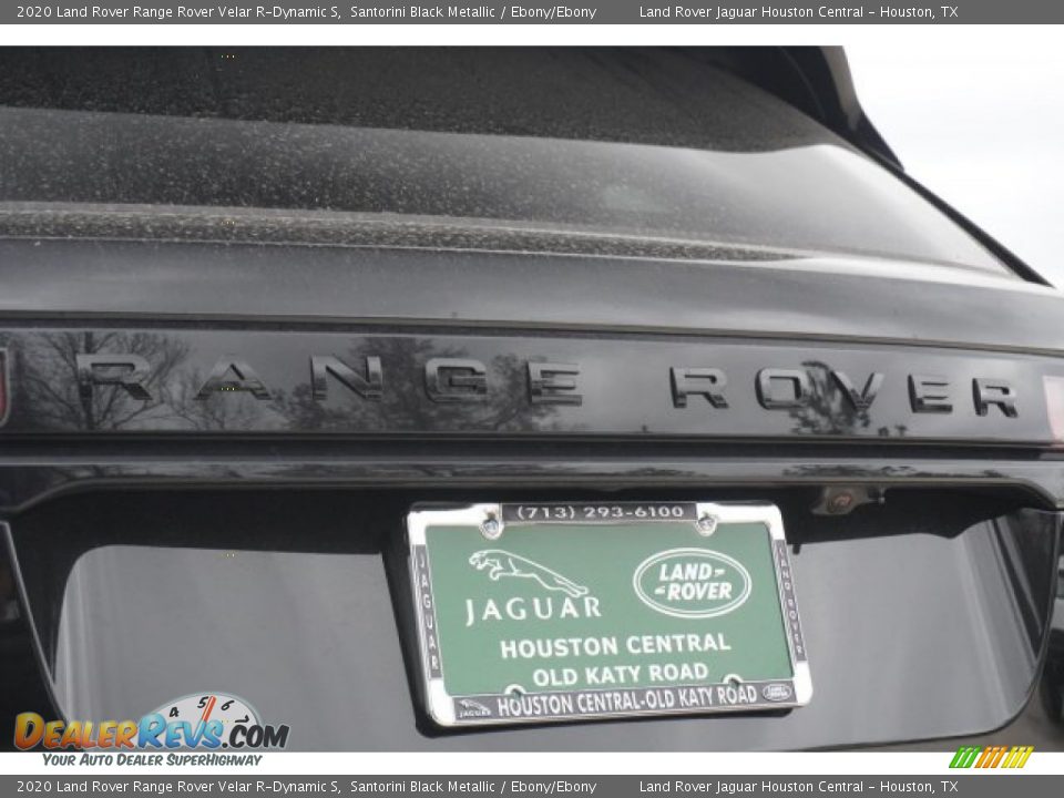 2020 Land Rover Range Rover Velar R-Dynamic S Santorini Black Metallic / Ebony/Ebony Photo #9
