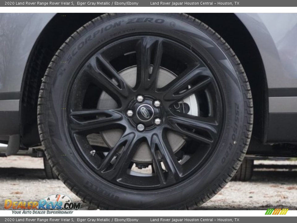 2020 Land Rover Range Rover Velar S Eiger Gray Metallic / Ebony/Ebony Photo #8