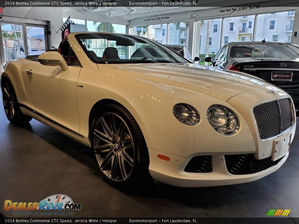 2014 Bentley Continental GTC Speed Arctica White / Hotspur Photo #1