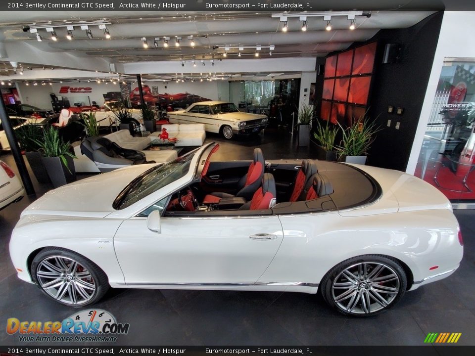 2014 Bentley Continental GTC Speed Arctica White / Hotspur Photo #7