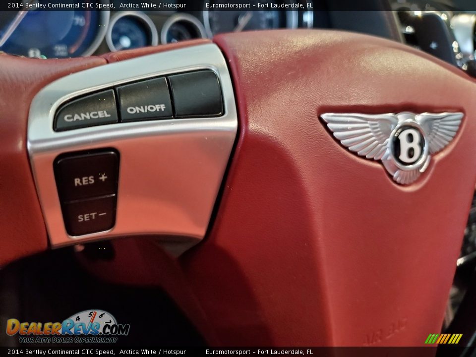 2014 Bentley Continental GTC Speed Arctica White / Hotspur Photo #24