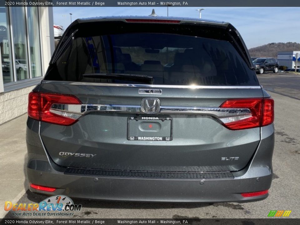 2020 Honda Odyssey Elite Forest Mist Metallic / Beige Photo #6