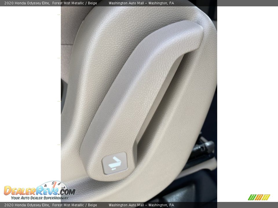 2020 Honda Odyssey Elite Forest Mist Metallic / Beige Photo #19