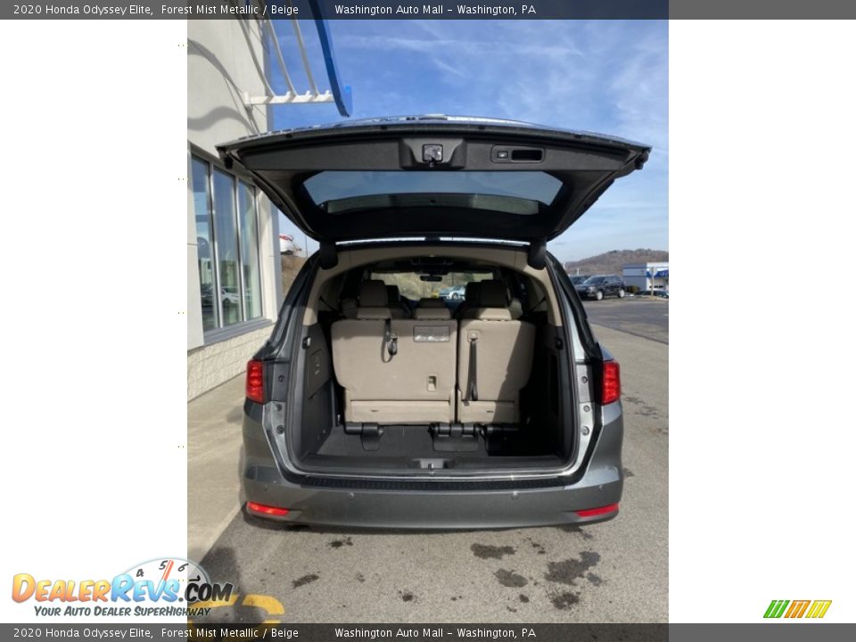 2020 Honda Odyssey Elite Forest Mist Metallic / Beige Photo #22