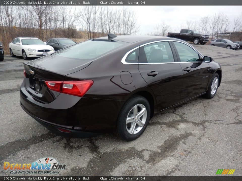 2020 Chevrolet Malibu LS Black Cherry Metallic / Jet Black Photo #4