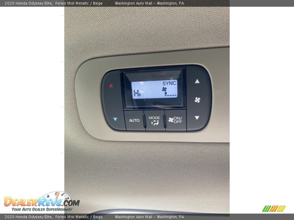 2020 Honda Odyssey Elite Forest Mist Metallic / Beige Photo #28