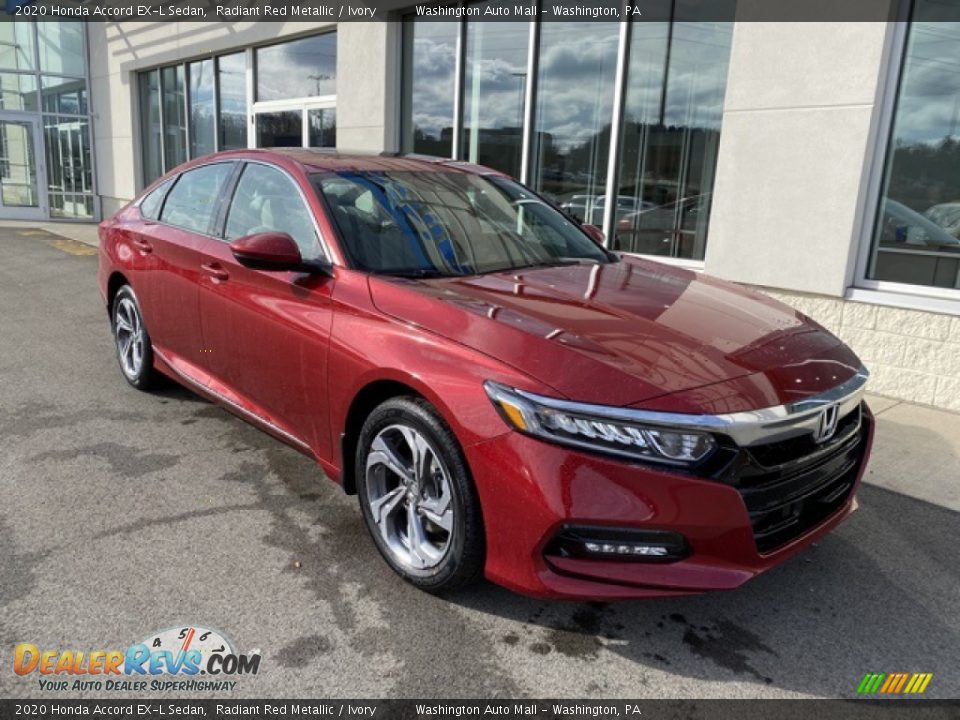 2020 Honda Accord EX-L Sedan Radiant Red Metallic / Ivory Photo #2