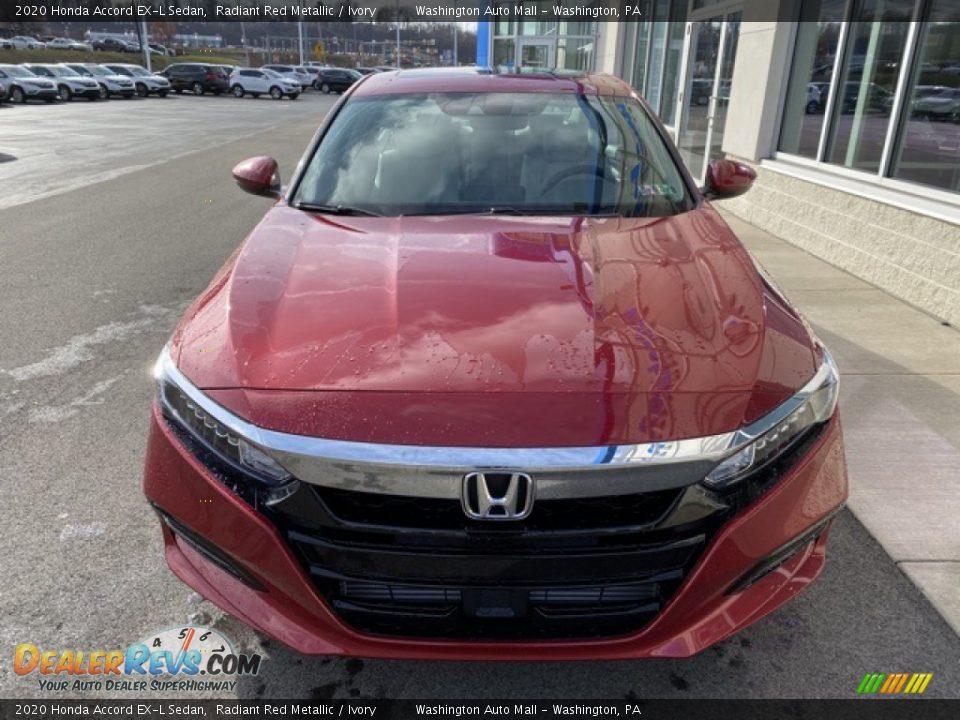 2020 Honda Accord EX-L Sedan Radiant Red Metallic / Ivory Photo #3