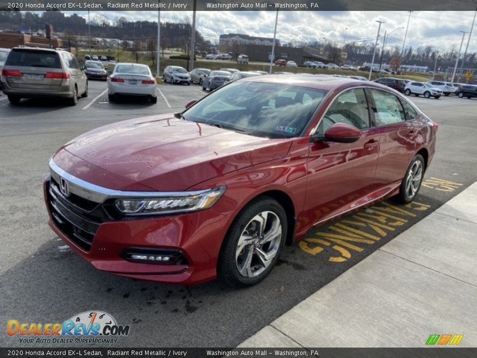 2020 Honda Accord EX-L Sedan Radiant Red Metallic / Ivory Photo #4
