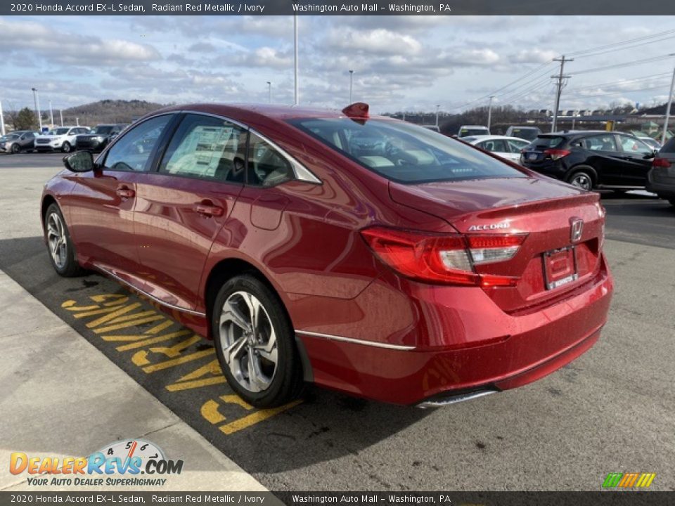 2020 Honda Accord EX-L Sedan Radiant Red Metallic / Ivory Photo #5