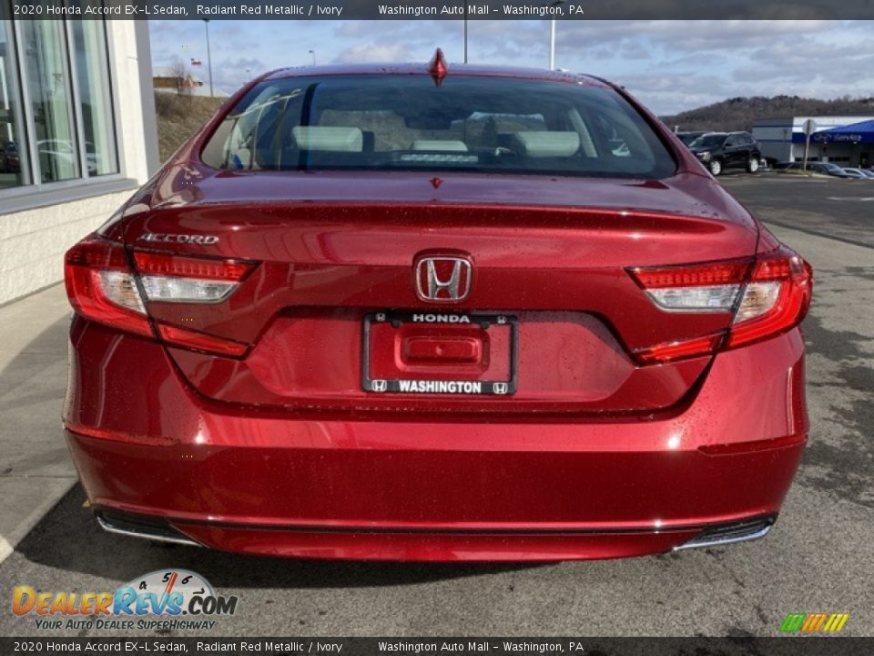 2020 Honda Accord EX-L Sedan Radiant Red Metallic / Ivory Photo #6