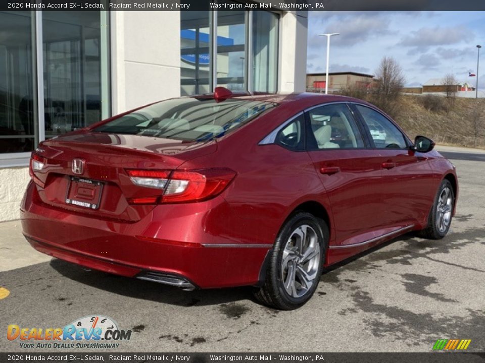 2020 Honda Accord EX-L Sedan Radiant Red Metallic / Ivory Photo #7