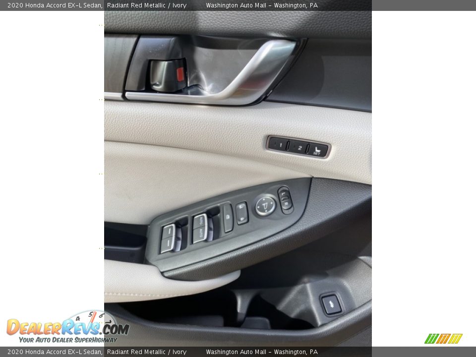 2020 Honda Accord EX-L Sedan Radiant Red Metallic / Ivory Photo #11