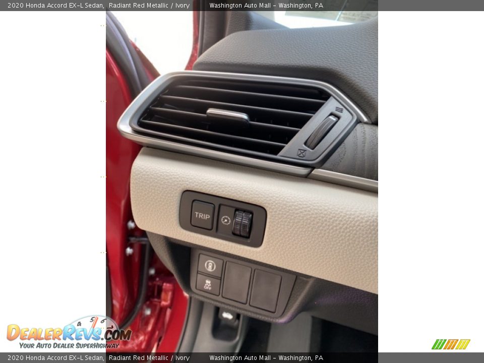 2020 Honda Accord EX-L Sedan Radiant Red Metallic / Ivory Photo #12