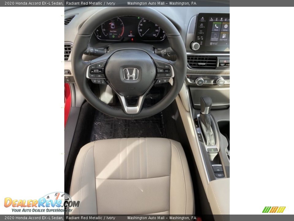 2020 Honda Accord EX-L Sedan Radiant Red Metallic / Ivory Photo #13